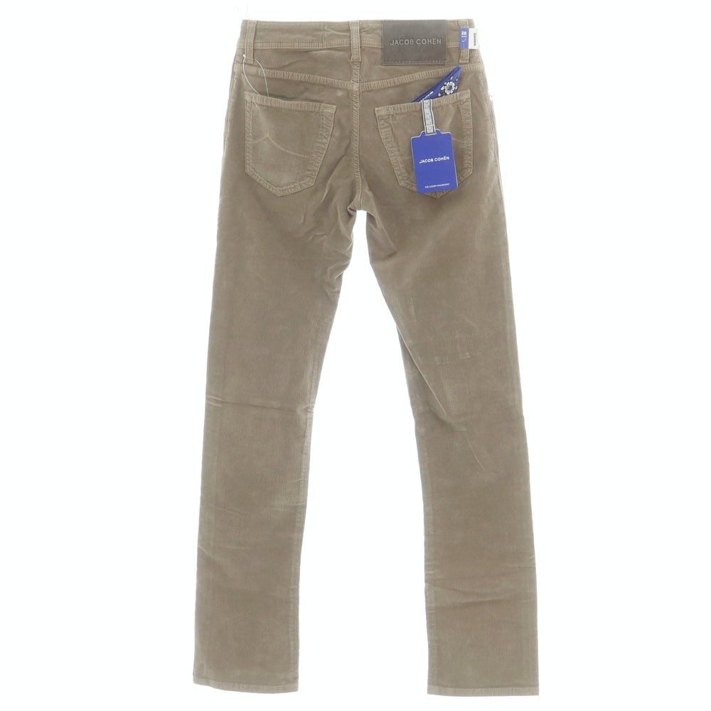 【新品】ヤコブコーエン JACOB COHEN NICK ストレッチコットン 細畝 コーデュロイパンツ グレージュ【サイズ28】【 状態ランクN 】【 メンズ 】[DPD]