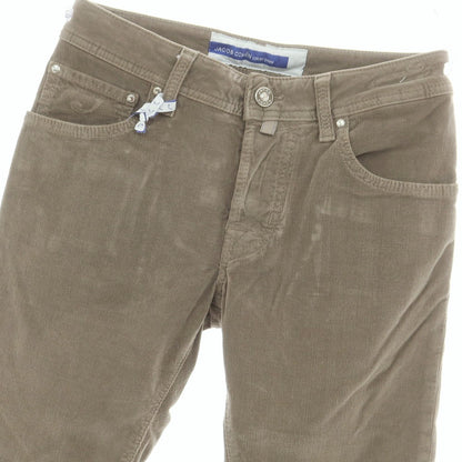 【新品】ヤコブコーエン JACOB COHEN NICK ストレッチコットン 細畝 コーデュロイパンツ グレージュ【 28 】【 状態ランクN 】【 メンズ 】