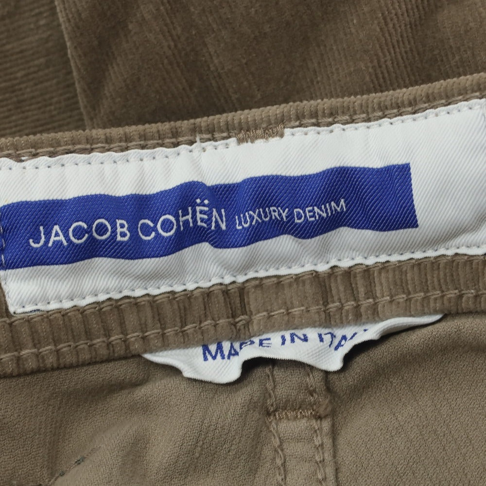 【新品】ヤコブコーエン JACOB COHEN NICK ストレッチコットン 細畝 コーデュロイパンツ グレージュ【サイズ29】【 状態ランクN 】【 メンズ 】[DPD]