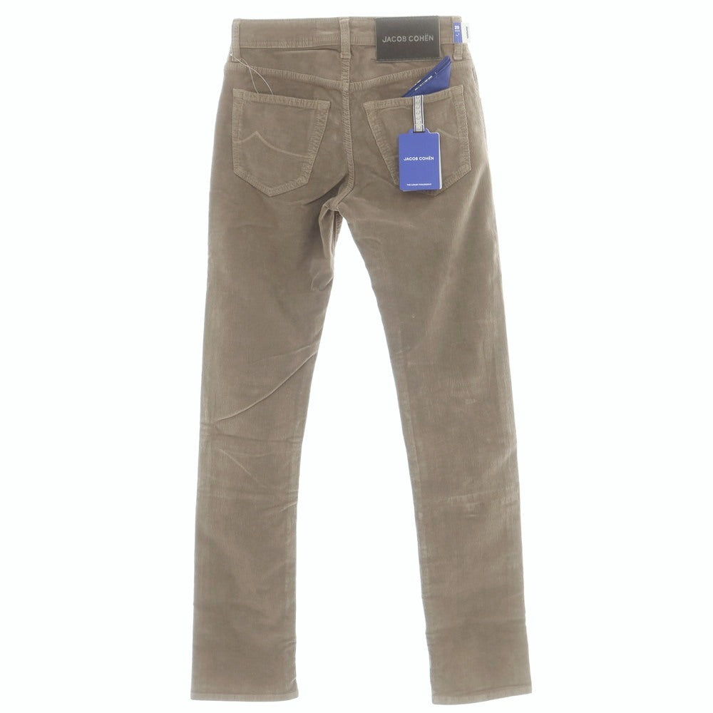 【新品】ヤコブコーエン JACOB COHEN NICK ストレッチコットン 細畝 コーデュロイパンツ グレージュ【サイズ29】【 状態ランクN 】【 メンズ 】[DPD]