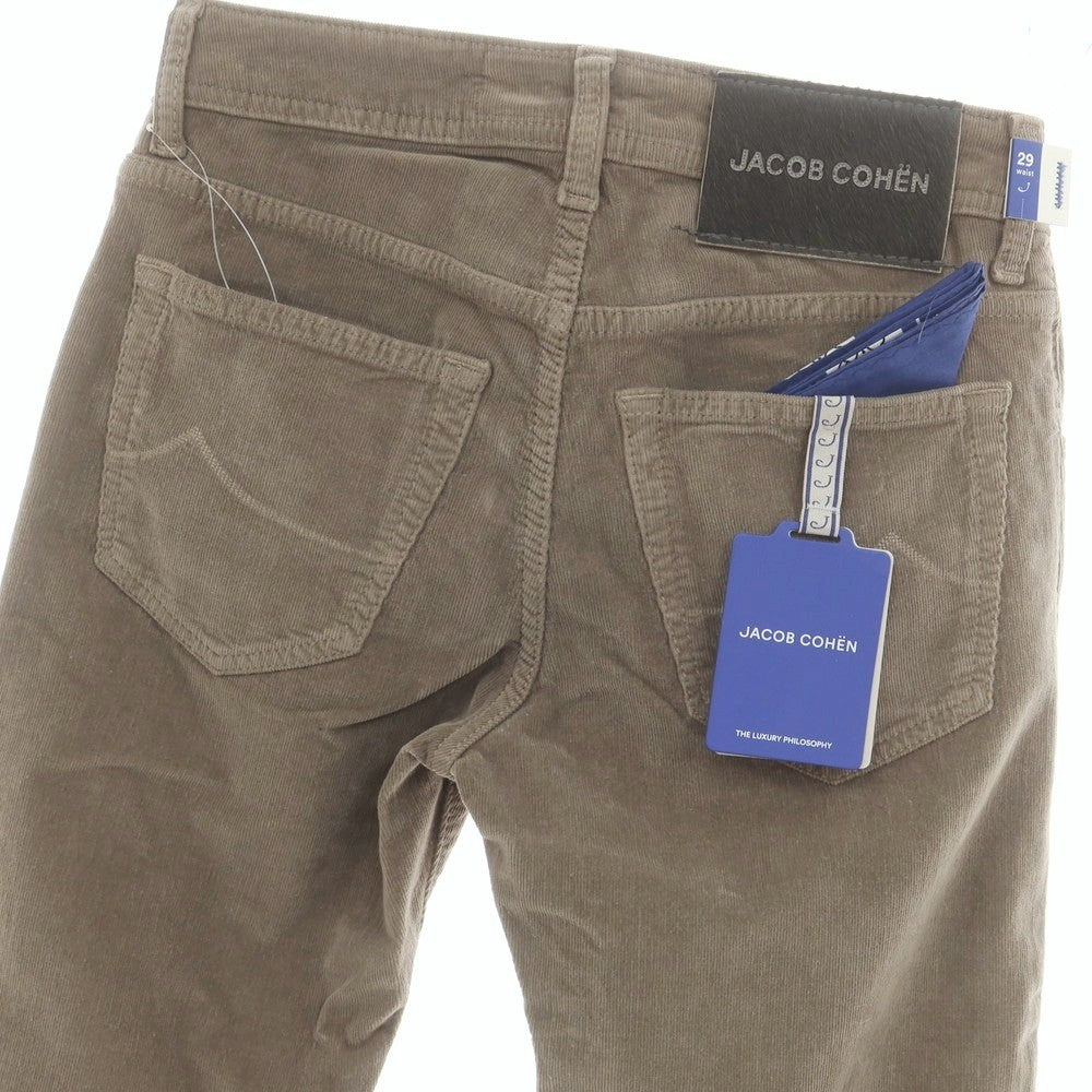【新品】ヤコブコーエン JACOB COHEN NICK ストレッチコットン 細畝 コーデュロイパンツ グレージュ【サイズ29】【 状態ランクN 】【 メンズ 】[DPD]