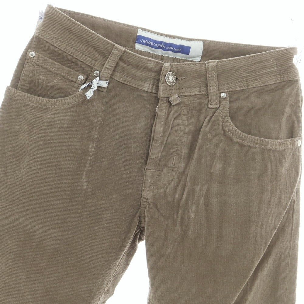【新品アウトレット】ヤコブコーエン JACOB COHEN NICK ストレッチコットン 細畝 コーデュロイパンツ グレージュ【 29 】【 状態ランクN- 】【 メンズ 】
