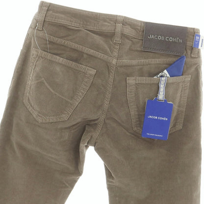 【新品】ヤコブコーエン JACOB COHEN NICK ストレッチコットン 細畝 コーデュロイパンツ グレージュ【 30 】【 状態ランクN 】【 メンズ 】
