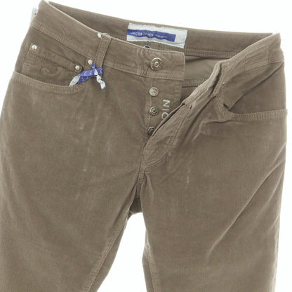 【新品】ヤコブコーエン JACOB COHEN NICK ストレッチコットン 細畝 コーデュロイパンツ グレージュ【 30 】【 状態ランクN 】【 メンズ 】