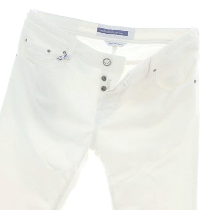 【新品】ヤコブコーエン JACOB COHEN SCOTT ストレッチ コーデュロイパンツ ホワイト【 34 】【 状態ランクN 】【 メンズ 】