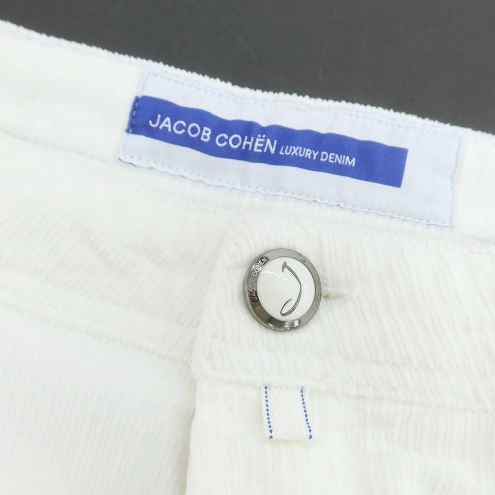 【新品】ヤコブコーエン JACOB COHEN SCOTT ストレッチ コーデュロイパンツ ホワイト【 34 】【 状態ランクN 】【 メンズ 】