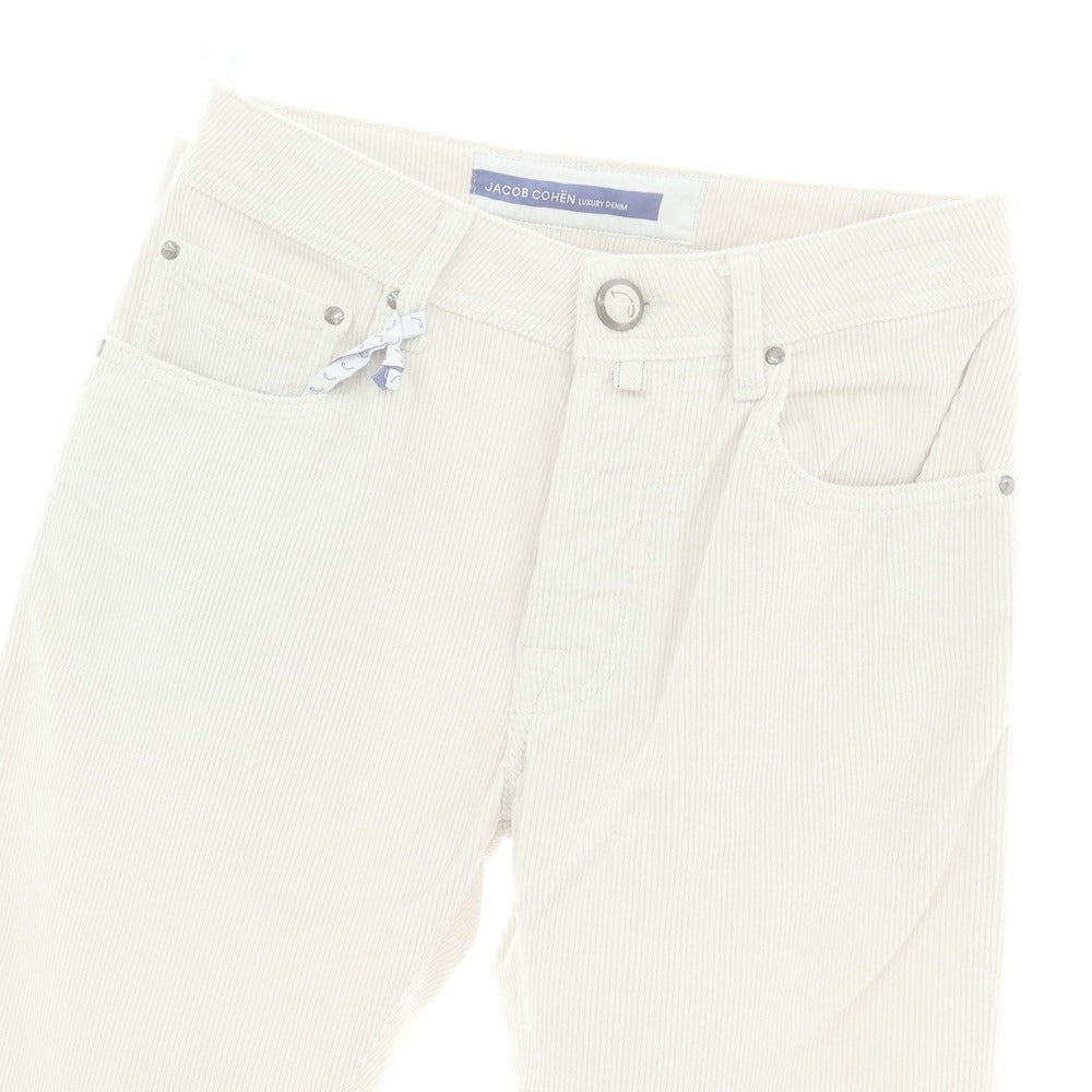 【新品】ヤコブコーエン JACOB COHEN BARD ストレッチ コーデュロイパンツ オフホワイト【 28 】【 状態ランクN 】【 メンズ 】