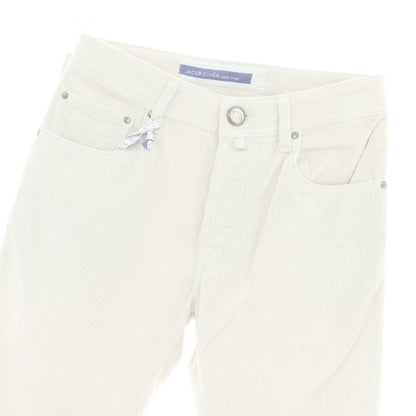 【新品】ヤコブコーエン JACOB COHEN BARD ストレッチ コーデュロイパンツ オフホワイト【 28 】【 状態ランクN 】【 メンズ 】