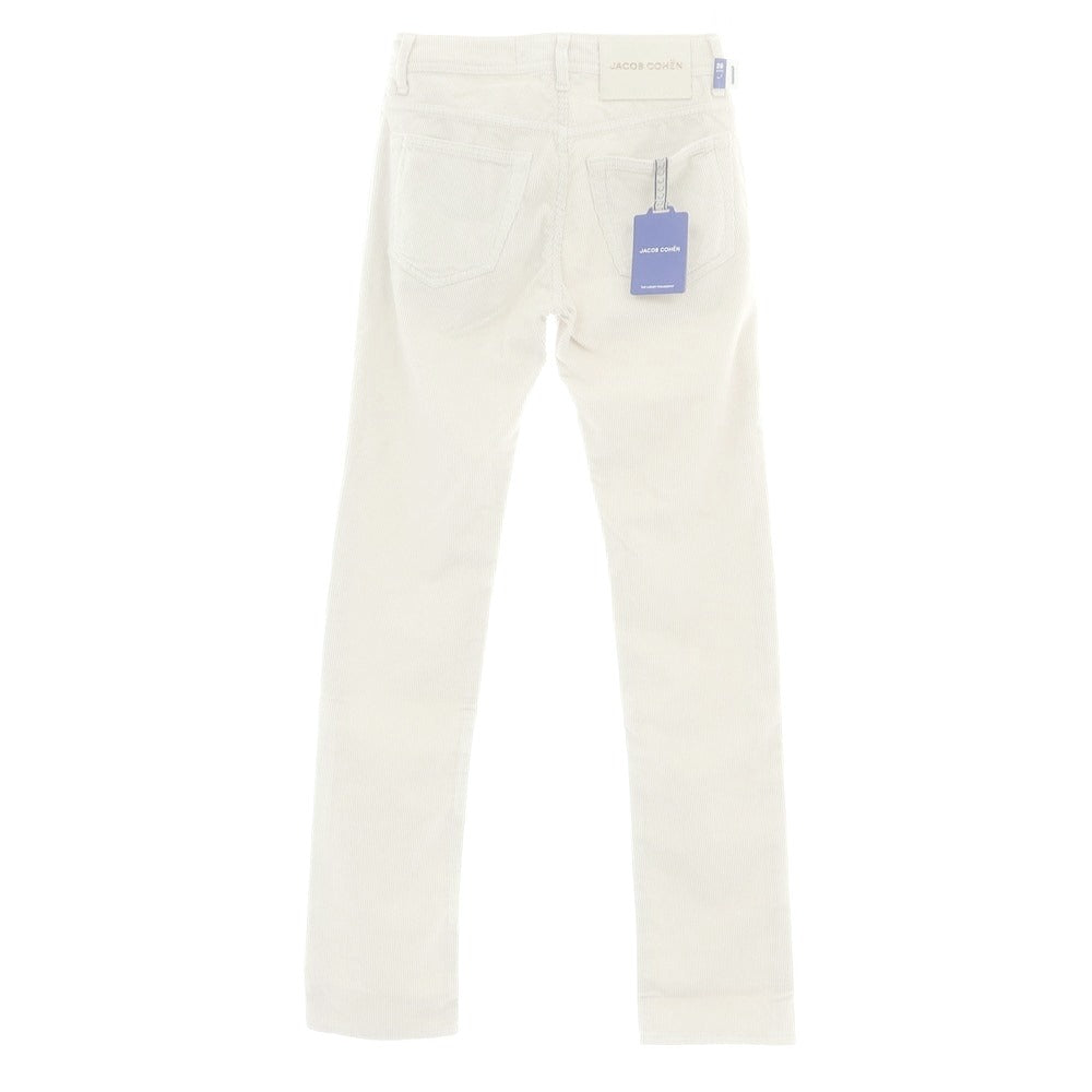【新品】ヤコブコーエン JACOB COHEN BARD ストレッチ コーデュロイパンツ オフホワイト【サイズ28】【 状態ランクN 】【 メンズ 】[DPD]