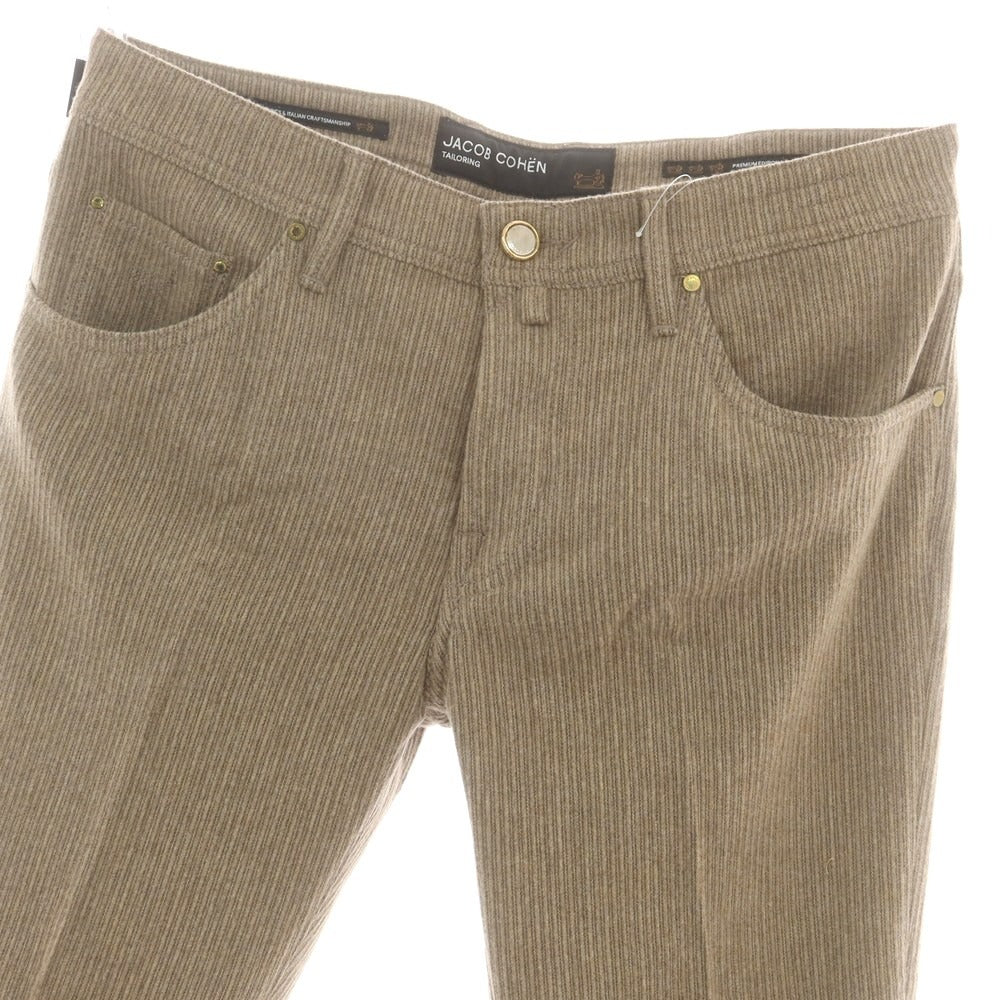 【新品】ヤコブコーエン JACOB COHEN SCOTT ストレッチ コーデュロイパンツ アッシュブラウン【 34 】【 状態ランクN 】【 メンズ 】