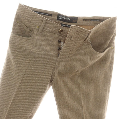 【新品】ヤコブコーエン JACOB COHEN SCOTT ストレッチ コーデュロイパンツ アッシュブラウン【 34 】【 状態ランクN 】【 メンズ 】