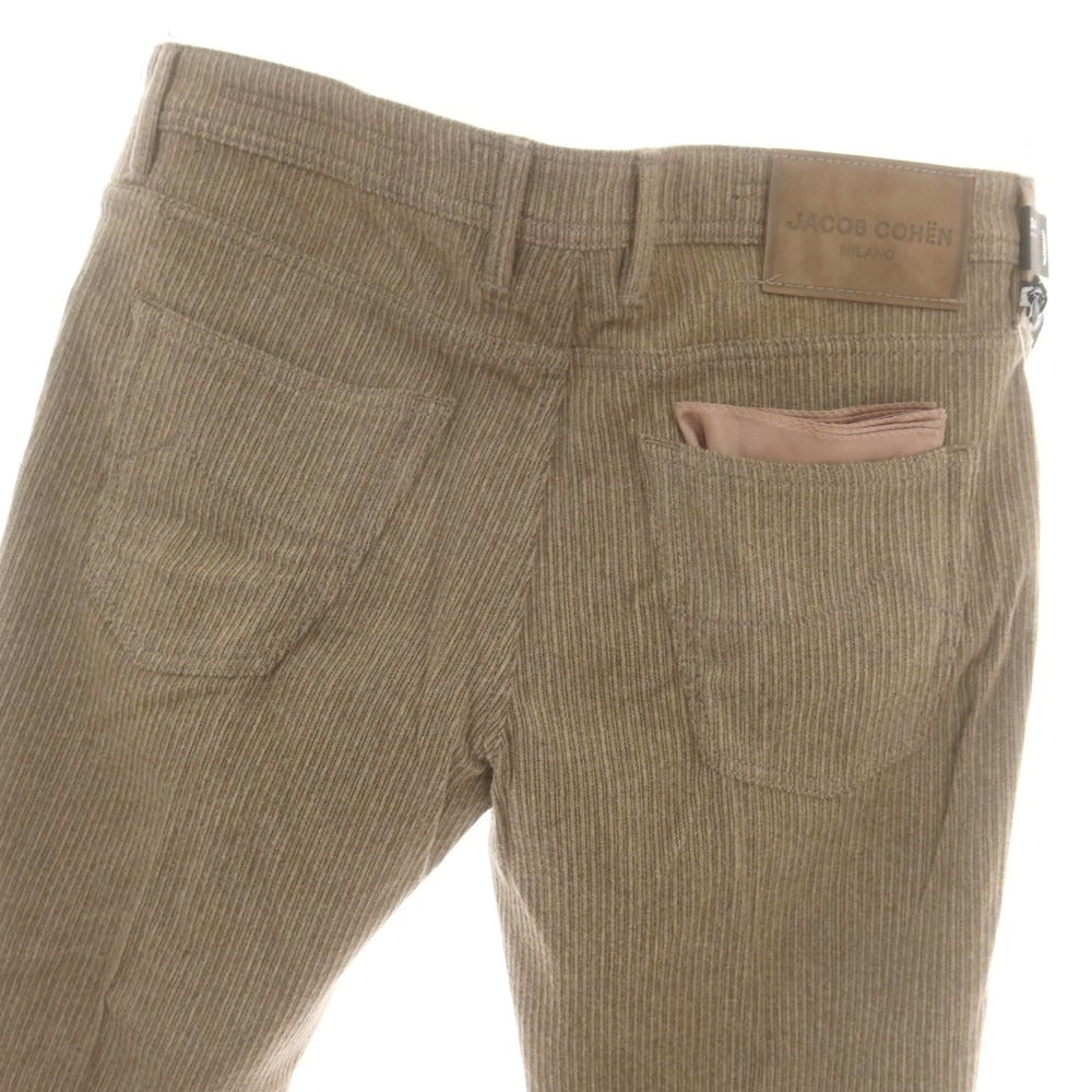 【新品】ヤコブコーエン JACOB COHEN SCOTT ストレッチ コーデュロイパンツ アッシュブラウン【 34 】【 状態ランクN 】【 メンズ 】