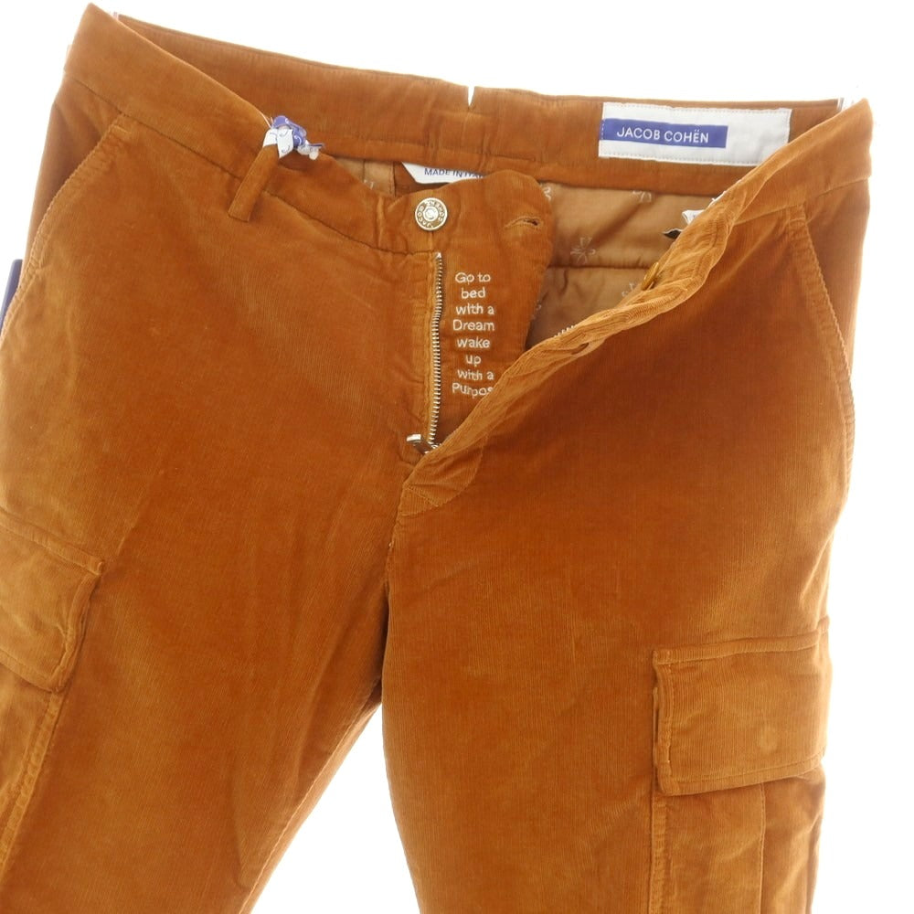 【新品】ヤコブコーエン JACOB COHEN RYAN ストレッチ コーデュロイパンツ オレンジブラウン【サイズ34】【 状態ランクN 】【 メンズ 】[DPD]