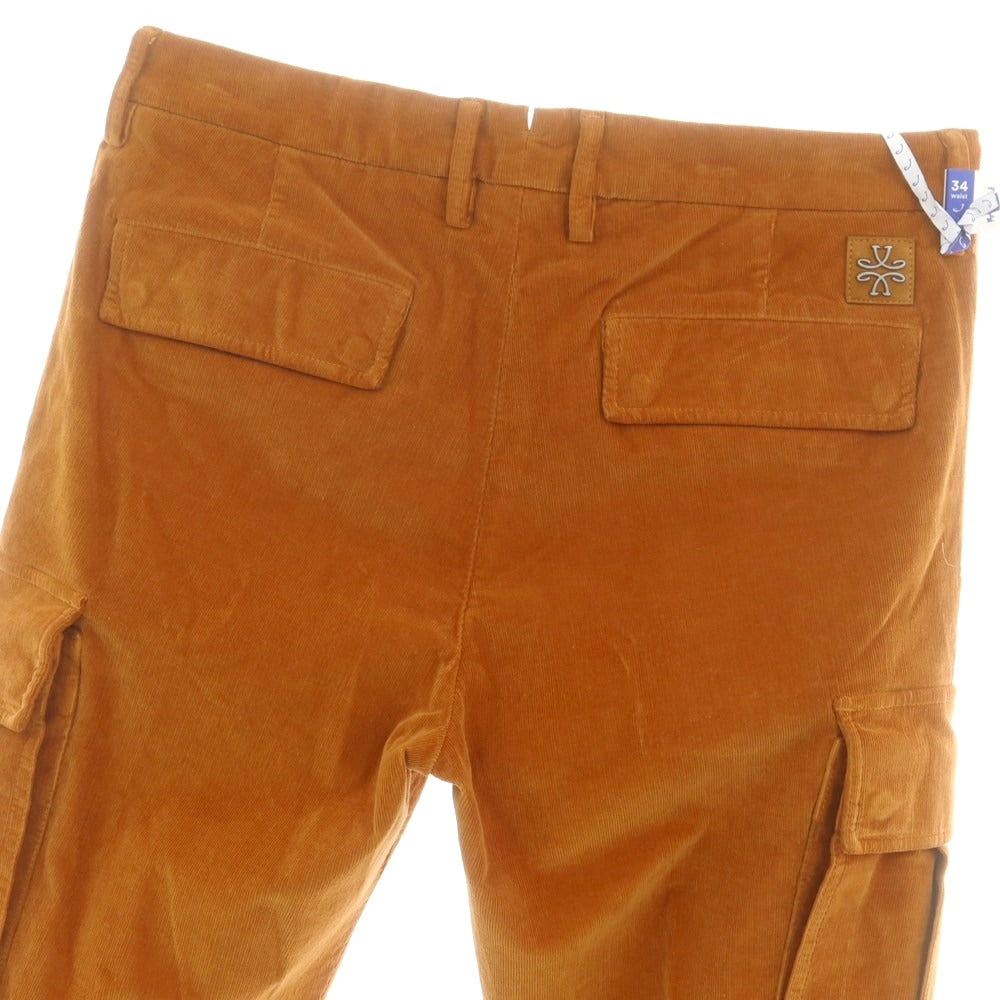 【新品】ヤコブコーエン JACOB COHEN RYAN ストレッチ コーデュロイパンツ オレンジブラウン【サイズ34】【 状態ランクN 】【 メンズ 】[DPD]