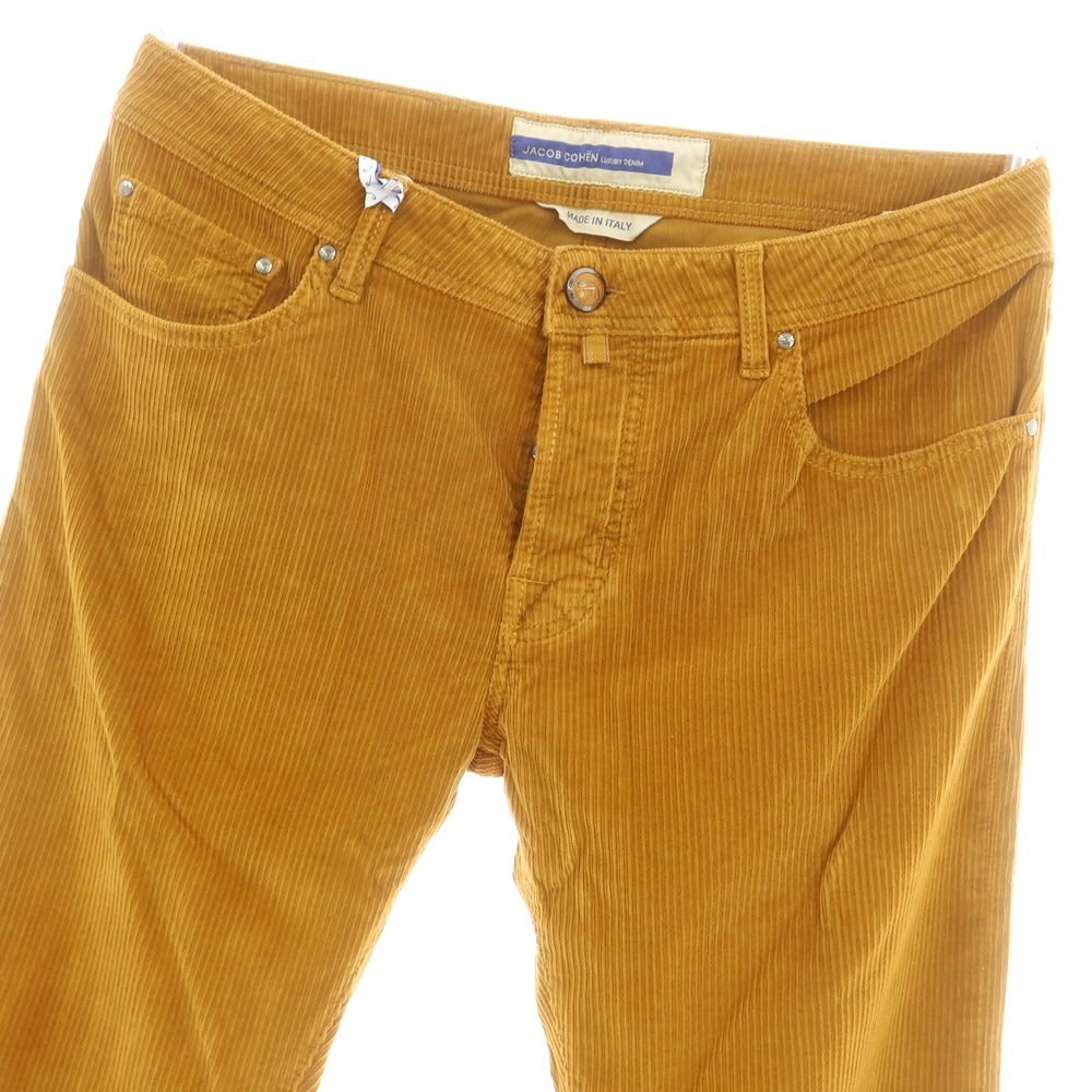 【新品】ヤコブコーエン JACOB COHEN EDUARD ストレッチ コーデュロイパンツ オレンジブラウン【 34 】【 状態ランクN 】【 メンズ 】