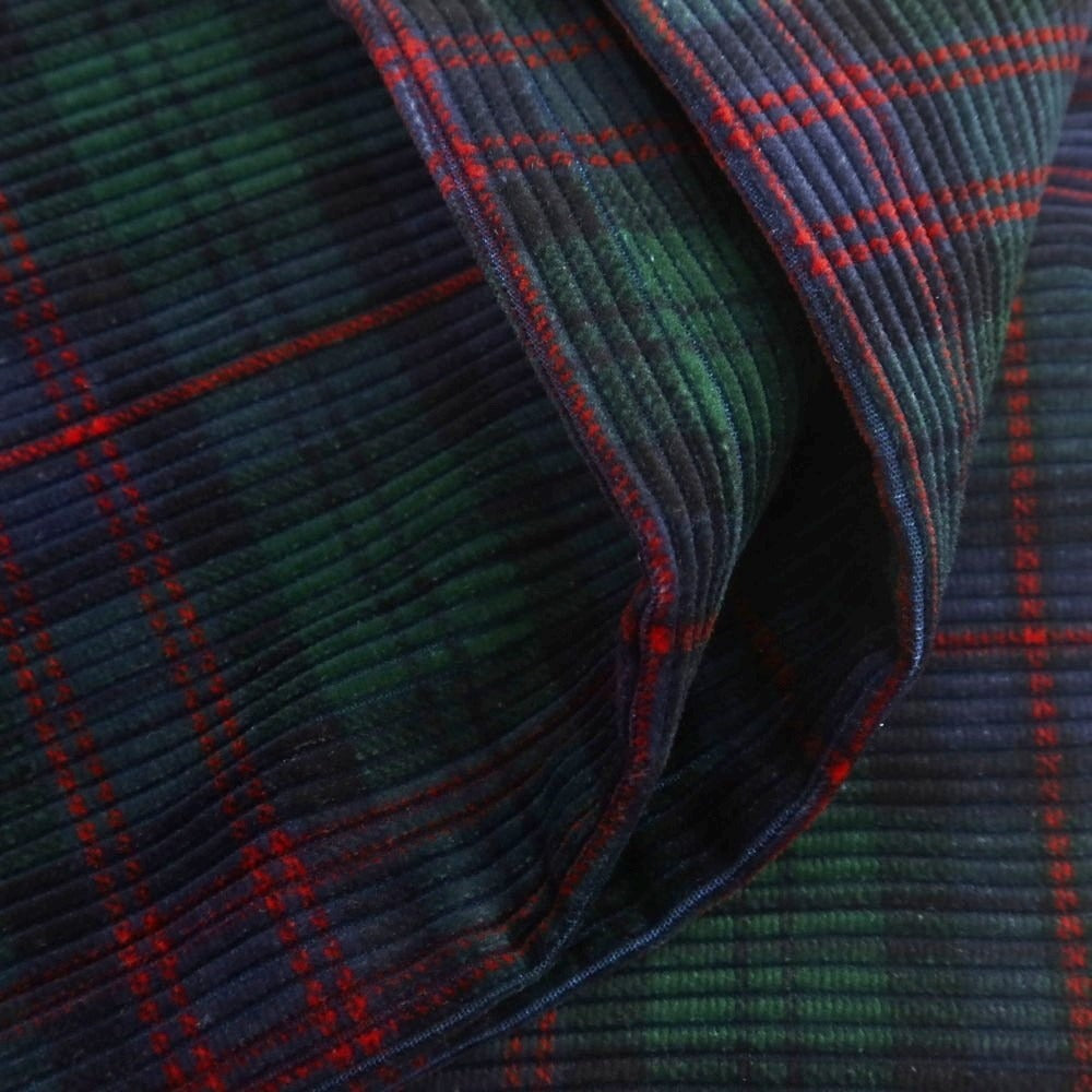 【新品】ヤコブコーエン JACOB COHEN BARD ストレッチ コーデュロイパンツ グリーンxネイビー×レッド【 34 】【 状態ランクN 】【 メンズ 】