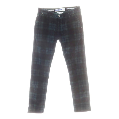 【新品】ヤコブコーエン JACOB COHEN LENNY ストレッチ コーデュロイパンツ グリーンxネイビー【 34 】【 状態ランクN 】【 メンズ 】