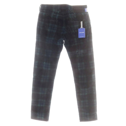 【新品】ヤコブコーエン JACOB COHEN LENNY ストレッチ コーデュロイパンツ グリーンxネイビー【 34 】【 状態ランクN 】【 メンズ 】