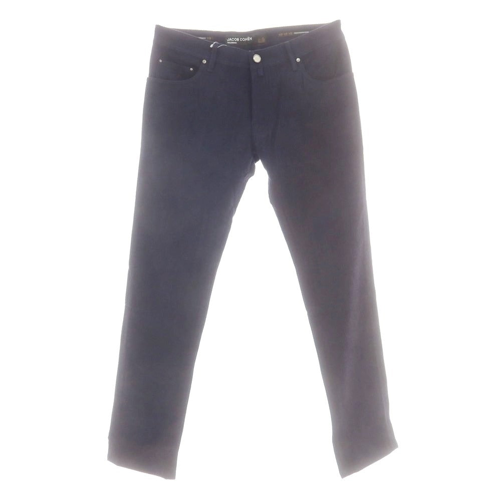 【新品】ヤコブコーエン JACOB COHEN NICK SLIM ストレッチ コーデュロイパンツ ネイビー【サイズ34】【 状態ランクN 】【 メンズ 】[DPD]