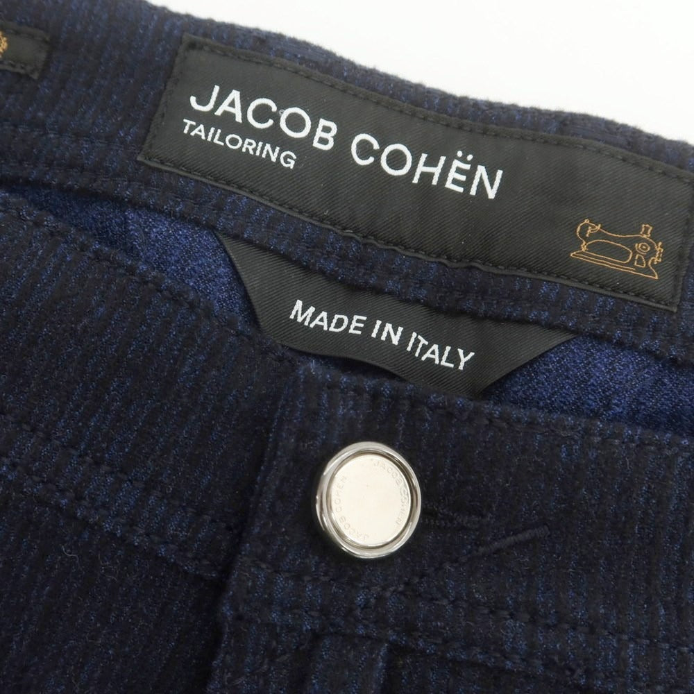 【新品】ヤコブコーエン JACOB COHEN NICK SLIM ストレッチ コーデュロイパンツ ネイビー【サイズ34】【 状態ランクN 】【 メンズ 】[DPD]