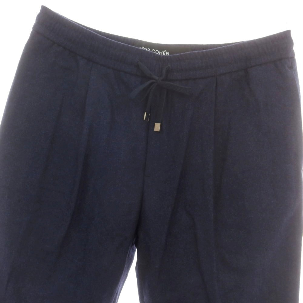 【新品】ヤコブコーエン JACOB COHEN DANIEL ストレッチウール イージーパンツ ネイビー【 L 】【 状態ランクN 】【 メンズ 】