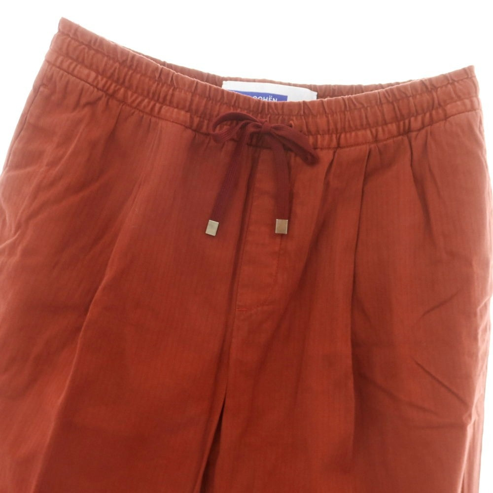 【新品】ヤコブコーエン JACOB COHEN DANIEL ストレッチコットン イージーパンツ レッド【サイズL】【 状態ランクN 】【 メンズ 】[EPD]