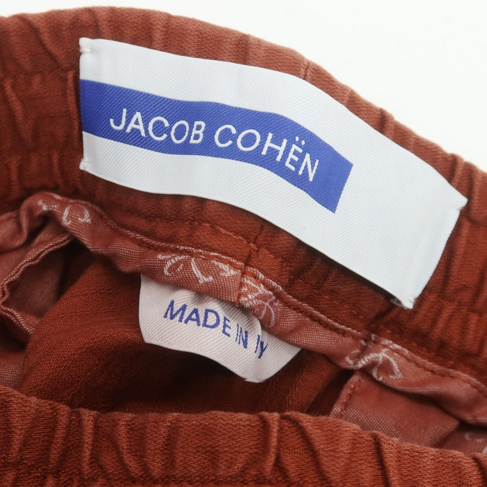 【新品】ヤコブコーエン JACOB COHEN DANIEL ストレッチコットン イージーパンツ レッド【 L 】【 状態ランクN 】【 メンズ 】