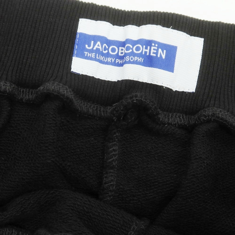 【新品】ヤコブコーエン JACOB COHEN 裾リブ スウェットパンツ ブラック【サイズL】【 状態ランクN 】【 メンズ 】 [DPD]