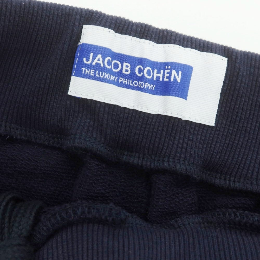 【新品】ヤコブコーエン JACOB COHEN 裾リブ スウェットパンツ ネイビー【 L 】【 状態ランクN 】【 メンズ 】