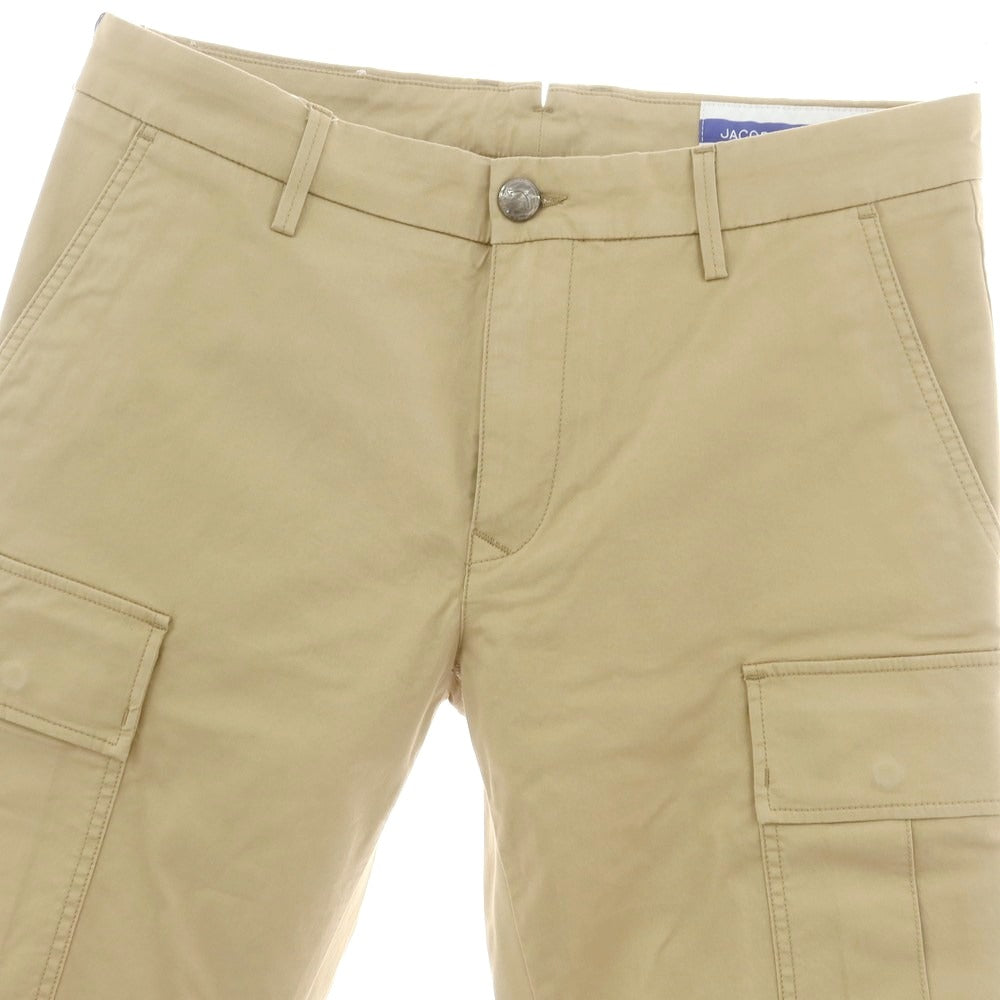 【新品】ヤコブコーエン JACOB COHEN RYAN ストレッチコットン カーゴパンツ ベージュ【 34 】【 状態ランクN 】【 メンズ 】