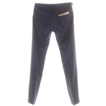 【新品】ヤコブコーエン JACOB COHEN EDUARD ウール チェック 5ポケットパンツ ネイビーxブラック【 34 】【 状態ランクN 】【 メンズ 】