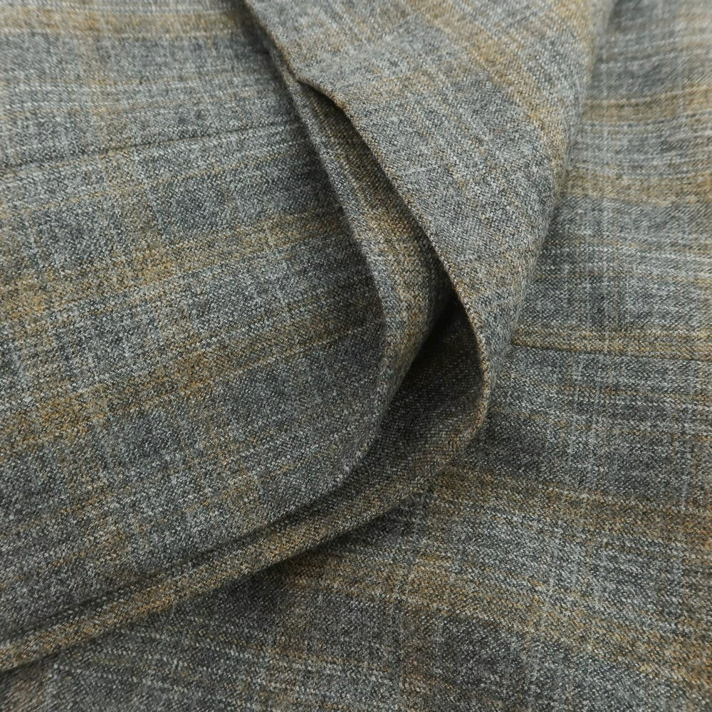【新品】ヤコブコーエン JACOB COHEN LENNY ウール チェック 5ポケットパンツ グレーxベージュ【サイズ34】【 状態ランクN 】【 メンズ 】[DPD]