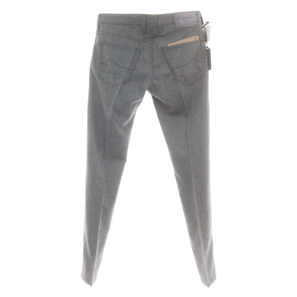 【新品】ヤコブコーエン JACOB COHEN LENNY ストレッチウール 5ポケットパンツ グレー【 34 】【 状態ランクN 】【 メンズ 】