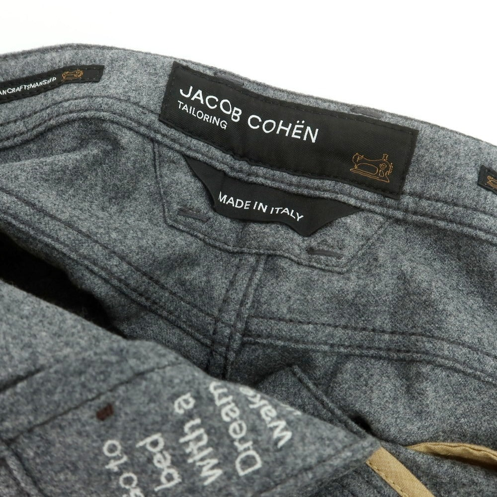 【新品】ヤコブコーエン JACOB COHEN LENNY ストレッチウール 5ポケットパンツ グレー【 34 】【 状態ランクN 】【 メンズ 】