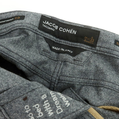 【新品】ヤコブコーエン JACOB COHEN LENNY ストレッチウール 5ポケットパンツ グレー【 34 】【 状態ランクN 】【 メンズ 】