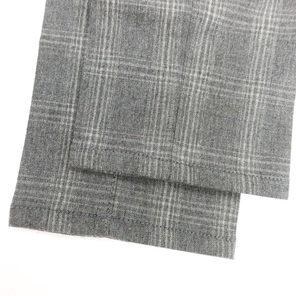 【新品】ヤコブコーエン JACOB COHEN SCOTT ストレッチウールカシミヤ チェック 5ポケットパンツ グレーxホワイト【 34 】【 状態ランクN 】【 メンズ 】