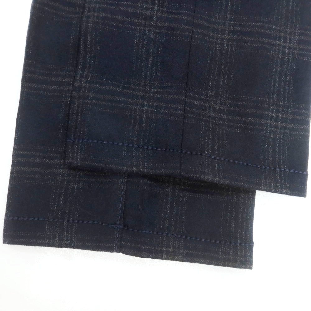 【新品】ヤコブコーエン JACOB COHEN NICK ストレッチウールカシミヤ チェック 5ポケットパンツ ダークネイビーxダークグレー【 34 】【 状態ランクN 】【 メンズ 】