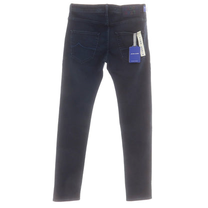 【新品】ヤコブコーエン JACOB COHEN LENNY ストレッチコットンポリエステル 5ポケットパンツ ネイビー【 34 】【 状態ランクN 】【 メンズ 】