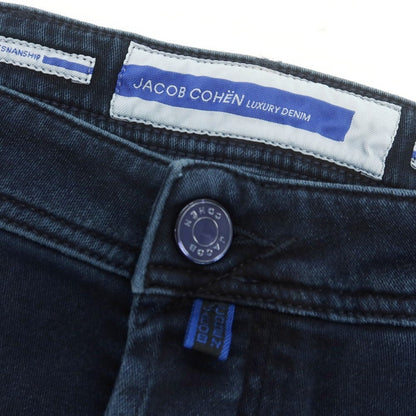 【新品】ヤコブコーエン JACOB COHEN LENNY ストレッチコットンポリエステル 5ポケットパンツ ネイビー【 34 】【 状態ランクN 】【 メンズ 】