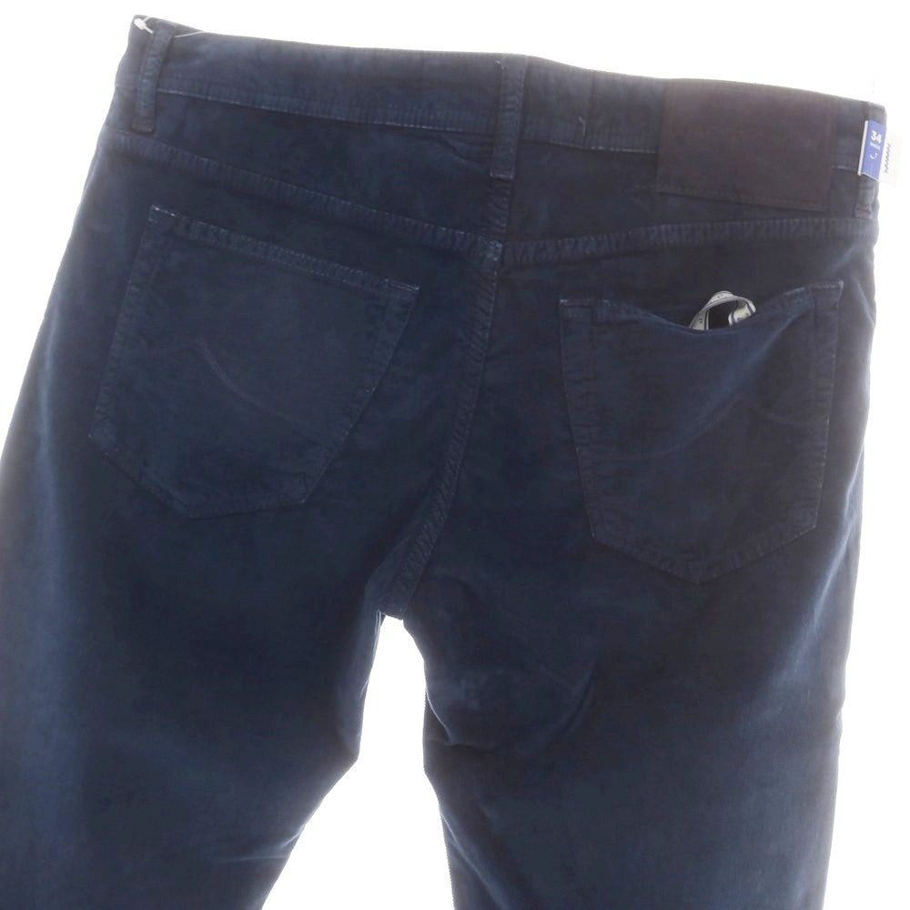 【新品】ヤコブコーエン JACOB COHEN BARD FAST ストレッチコットンリヨセル 5ポケットパンツ ネイビー【 34 】【 状態ランクN 】【 メンズ 】