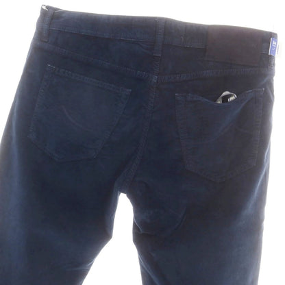 【新品】ヤコブコーエン JACOB COHEN BARD FAST ストレッチコットンリヨセル 5ポケットパンツ ネイビー【 34 】【 状態ランクN 】【 メンズ 】