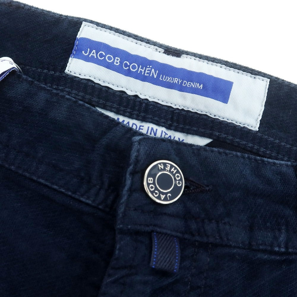 【新品】ヤコブコーエン JACOB COHEN BARD FAST ストレッチコットンリヨセル 5ポケットパンツ ネイビー【 34 】【 状態ランクN 】【 メンズ 】