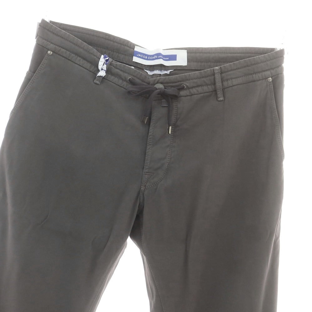 【新品】ヤコブコーエン JACOB COHEN PHARREL ACTIVE ストレッチレーヨンコットン イージーパンツ ウォームグレー【 34 】【 状態ランクN 】【 メンズ 】