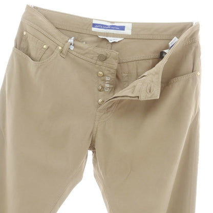 【新品】ヤコブコーエン JACOB COHEN BARD ストレッチレーヨンコットン 5ポケットパンツ ダークベージュ【 34 】【 状態ランクN 】【 メンズ 】