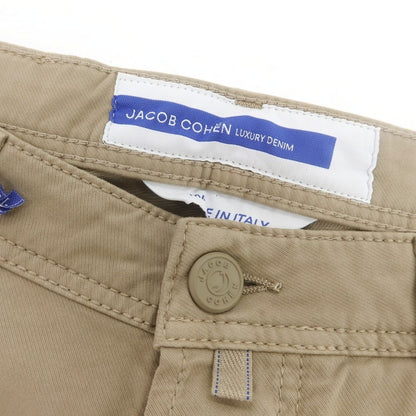 【新品】ヤコブコーエン JACOB COHEN BARD ストレッチレーヨンコットン 5ポケットパンツ ダークベージュ【 34 】【 状態ランクN 】【 メンズ 】