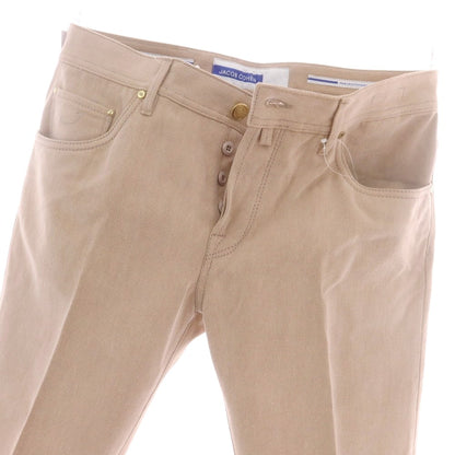 【新品】ヤコブコーエン JACOB COHEN SCOTT コットン デニムパンツ ピンクベージュ【 34 】【 状態ランクN 】【 メンズ 】