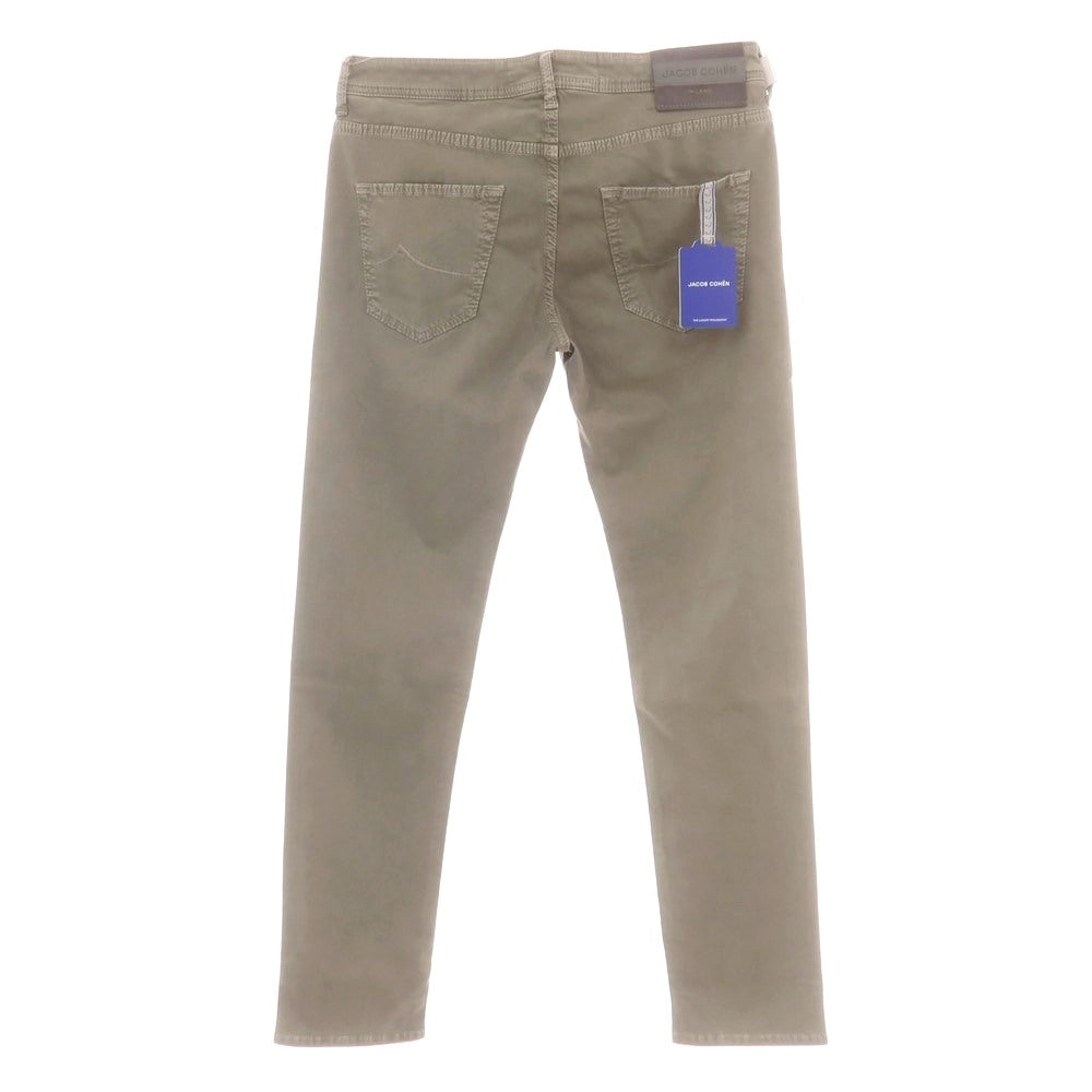 【新品アウトレット】ヤコブコーエン JACOB COHEN LENNY ストレッチコットンリヨセル 5ポケットパンツ グレージュ【 34 】【 状態ランクN- 】【 メンズ 】