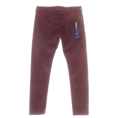 【新品アウトレット】ヤコブコーエン JACOB COHEN LENNY ストレッチコットンレーヨン 5ポケットパンツ ワインレッド【 34 】【 状態ランクN- 】【 メンズ 】