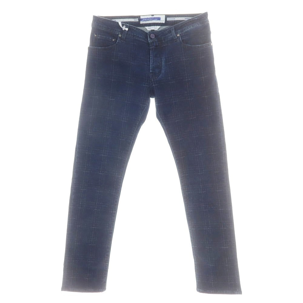 【新品】ヤコブコーエン JACOB COHEN NICK ストレッチコットン ジーンズ デニムパンツ ネイビー【 34 】【 状態ランクN 】【 メンズ 】