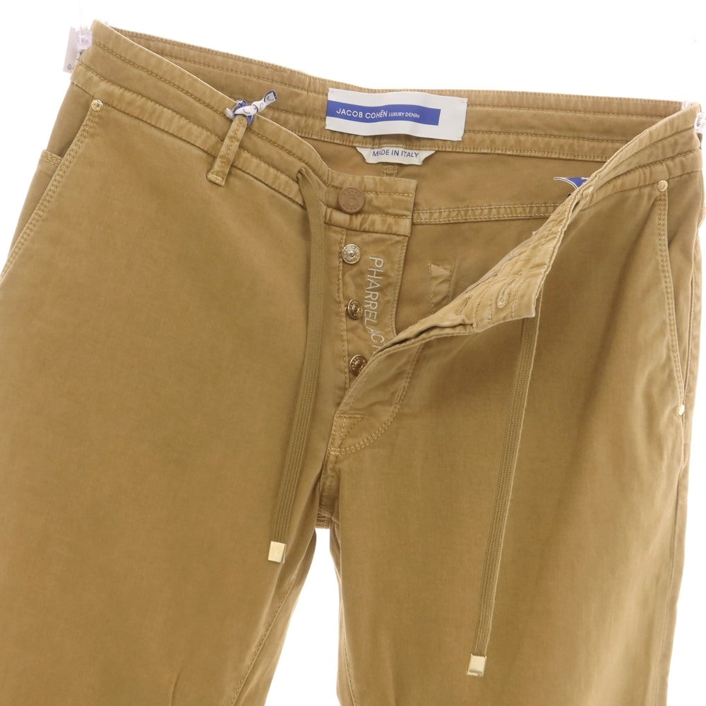 【新品アウトレット】ヤコブコーエン JACOB COHEN PHARREL ACTIVE ストレッチコットン イージーパンツ ベージュ【サイズ34】【 状態ランクN- 】【 メンズ 】[EPD]